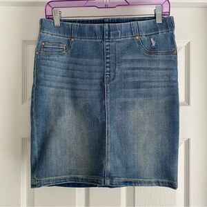 Liverpool Blue Knee-Length Pencil Skirt Casual